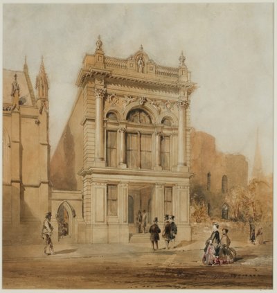 Progetto per il Mechanics Institute, Newcastle upon Tyne, 1863 da John Storey